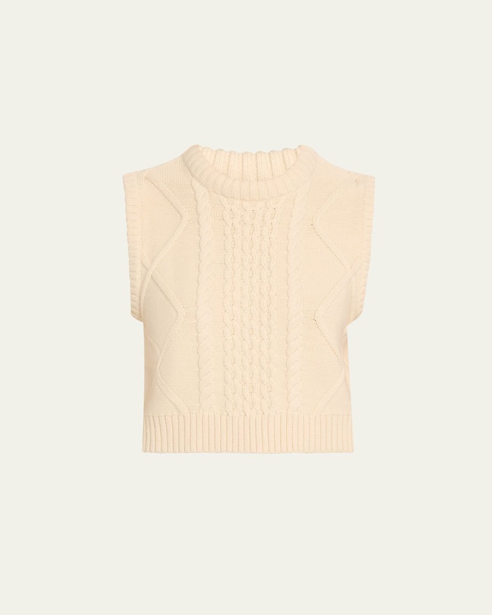 The Van Chunky Cable-Knit Vest